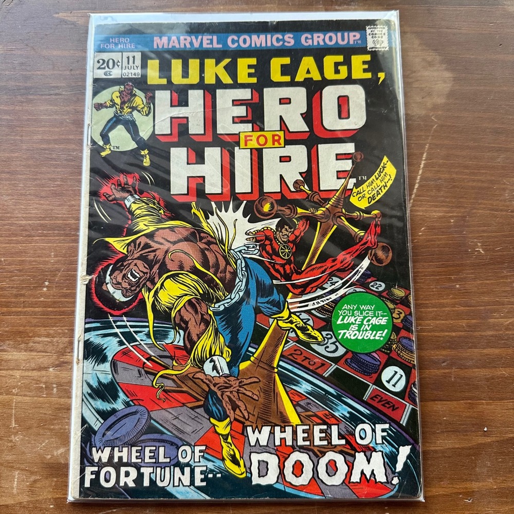 Vintage Marvel Comics Luke Cage Hero for Hire #11 July 1973 Bronze Age VG/FN Raw